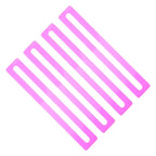 Four pink line finders fanned out on white